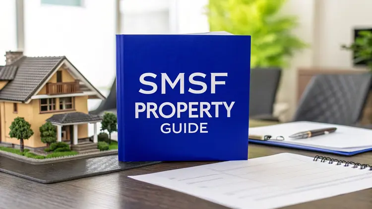 Illustration showing steps to buy property with SMSF in Australia 2025