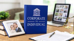 Corporate trustee vs individual trustee comparison for SMSFs, showing legal documents and family succession planning