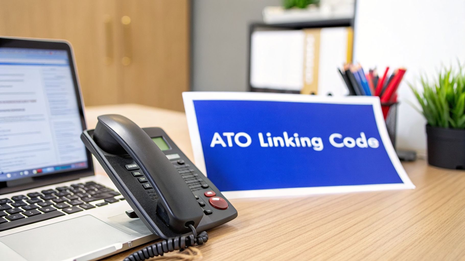 ATO linking code phone contact for myGovID and RAM business linking in Australia