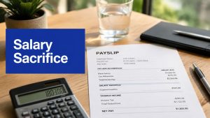 Salary sacrifice payslip showing reduced taxable income and super contribution