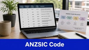 ANZSIC code structure showing division, subdivision, group and class for Australian businesses