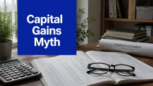 Capital gains tax records and calculator explaining the Centrelink capital gains tax loophole myth