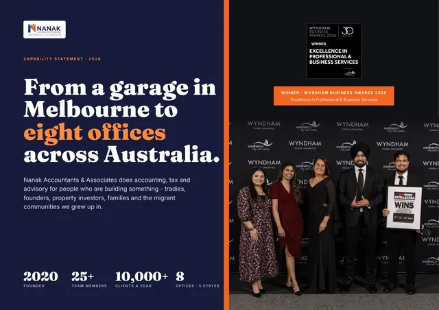 Nanak Accountants Company Profile 2026 cover